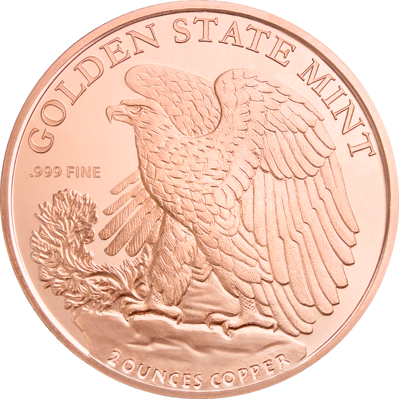 (New) USA Walking Liberty Copper 2 oz Round - Image 2