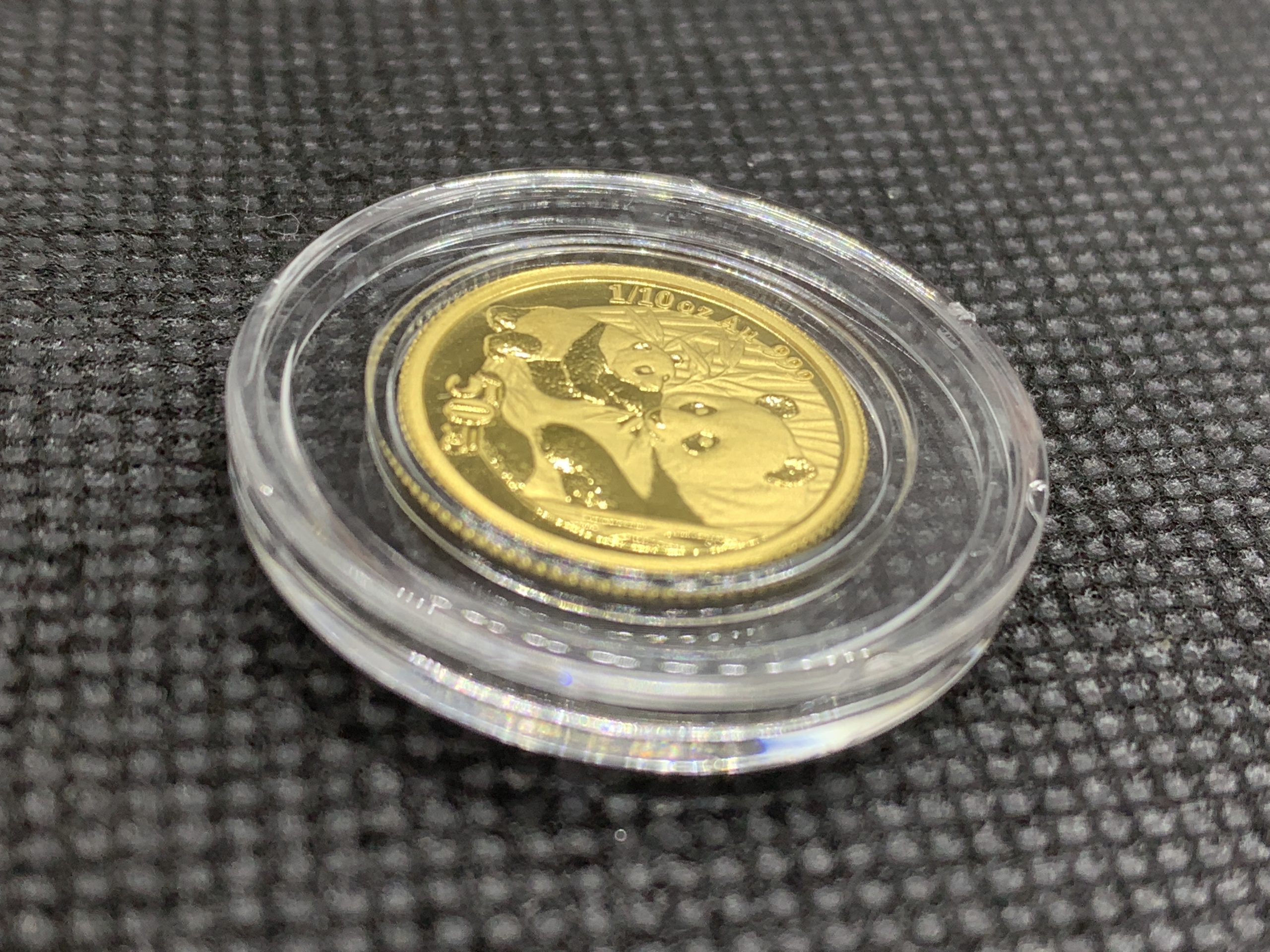 2015年 (新品) 中国「パンダ」純金 1/10オンス 金貨 #11719 - 画像 (3)