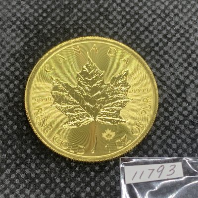 2025年 (新品) カナダ「メイプルリーフ」純金 1オンス 金貨 #11793