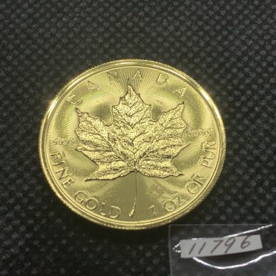 2025年 (新品) カナダ「メイプルリーフ」純金 1オンス 金貨 #11796