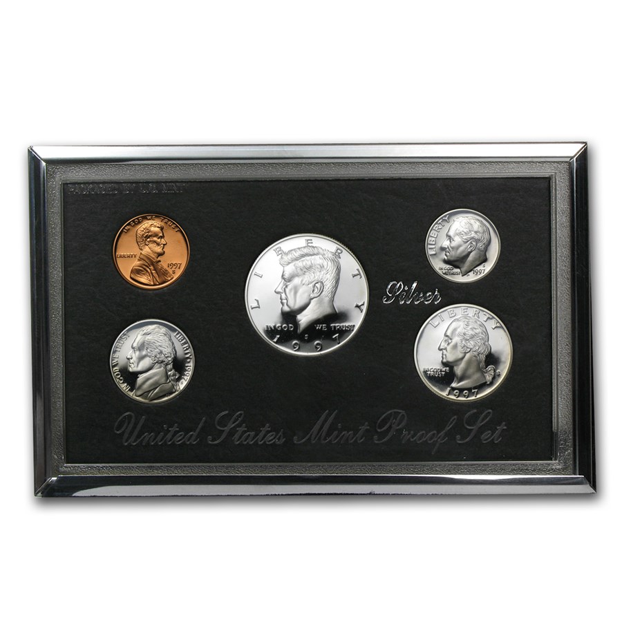 1997 (New) USA Premier Silver 19.12 grams Proof Coins【5 Coin Set】 - Image 2