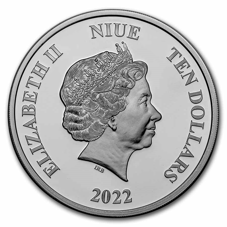 2022 (New) Niue Star Wars Darth Vader Silver 3 oz Proof Coin - Image 3