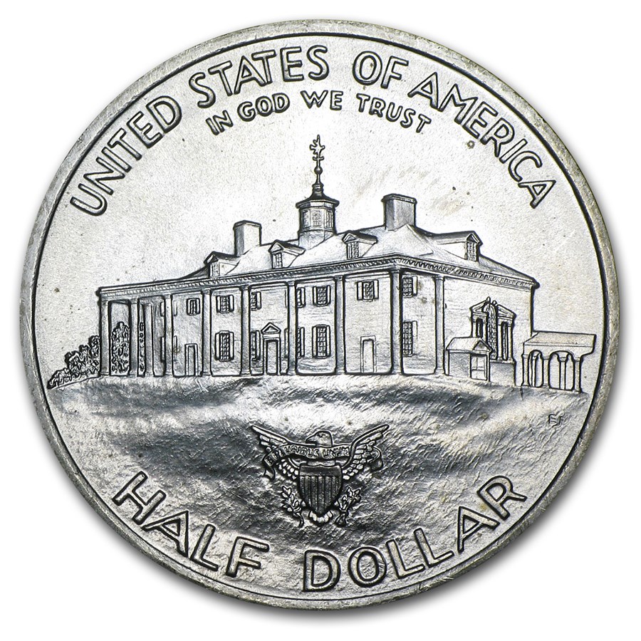 1982 USA Washington Half Dollar 90% Silver BU/Proof Coin - Image 2
