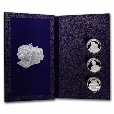 2022年 (新品) カナダ「非凡な人生へのオマージュ」純銀 3オンス プルーフ 銀貨【3枚セット】