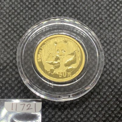 2005年 (新品) 中国「パンダ」純金 1/10オンス 金貨 #11721