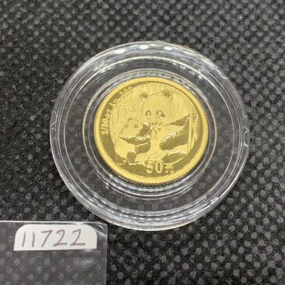 2005年 (新品) 中国「パンダ」純金 1/10オンス 金貨 #11722