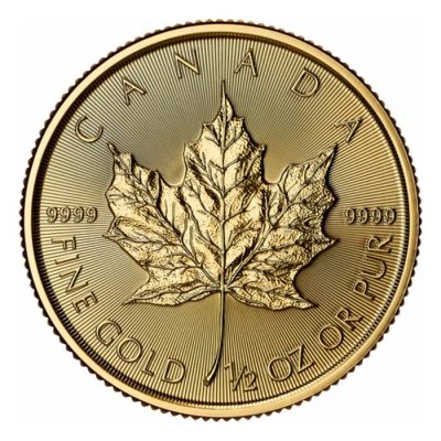 2026 (New) Canadian Maple Leaf Gold 1/2 oz Coin