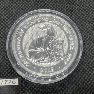 2025 (New) Great Britain The Royal Tudor Beasts Greyhound of Richmond Silver 2 oz Coin #11726