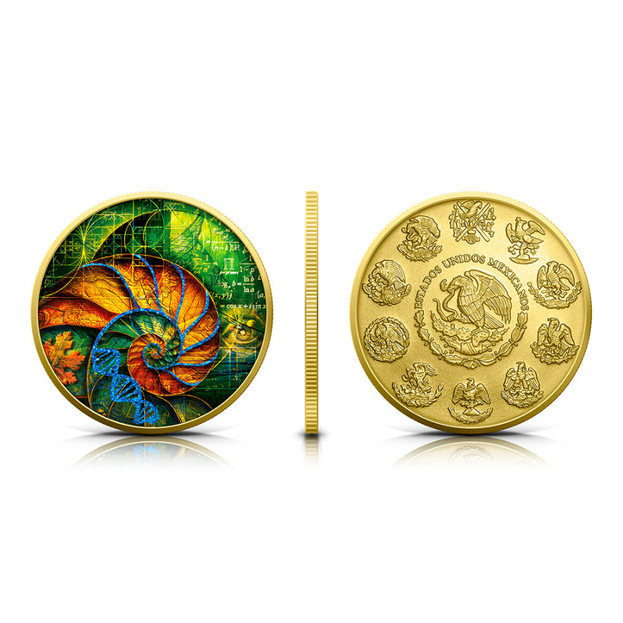 2024 (New) Mexico Libertad The Hidden Code Silver 1 oz Color Gilded Coin - Image 3