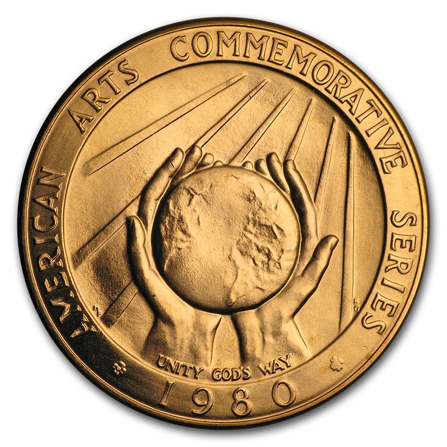 1980 (New) USA U.S. Mint Commemorative Arts Marian Anderson 90% Gold 1/2 oz Medal - Image 2