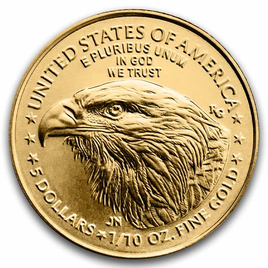 2026 (New) American Eagle Walking Liberty Gold 1/10 oz Coin - Image 2