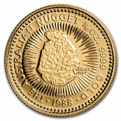 1988 (New) Australia Nugget Gold 1/10 oz Coin