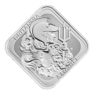 (新品) イギリス「ブリタニアと自由の女神」純銀 1オンス バー