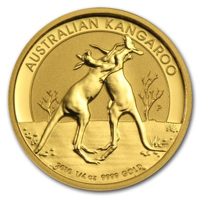 2010 (New) Australia Kangaroo Gold 1/4 oz Coin