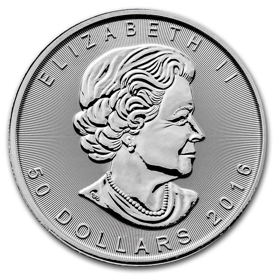 2016年 (新品) カナダ「メイプルリーフ」白金 純プラチナ 1オンス プラチナ貨 - 画像 (2)