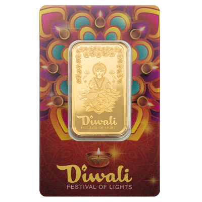 2025年 (新品) パンプ スイス「ディワリ・光の祭り ラクシュミーとランゴリ」純金 1オンス バー