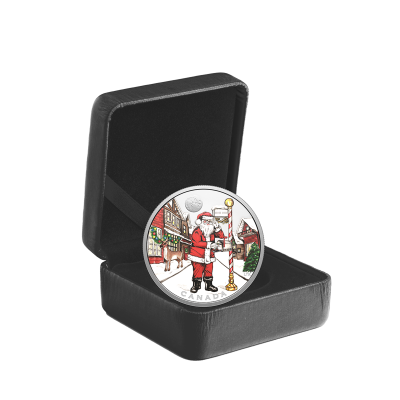 2025年 (新品) カナダ「親愛なるサンタさんへ」純銀 1オンス カラー プルーフ 銀貨