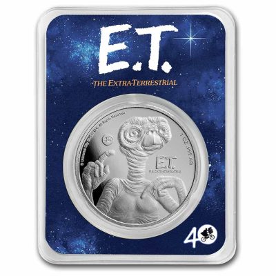 2022 (New) Niue E.T. 40th Anniversary Silver 1 oz Coin