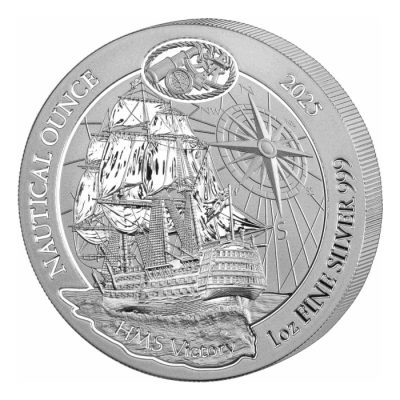 2025年 (新品) ルワンダ「航海シリーズ・戦艦ヴィクト リー」純銀 1オンス 銀貨