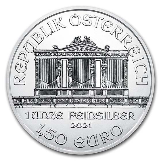 2021年 ウィーン・フィルハーモニー 1オンス銀貨 2021年 (新品) オーストリア「ウィーン・フィルハーモニー」純銀 1