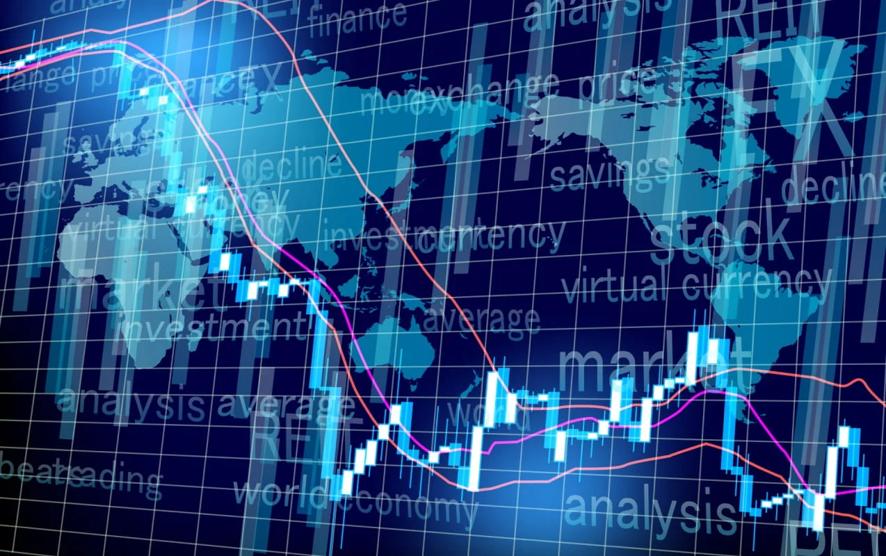 世界地図とグラフ