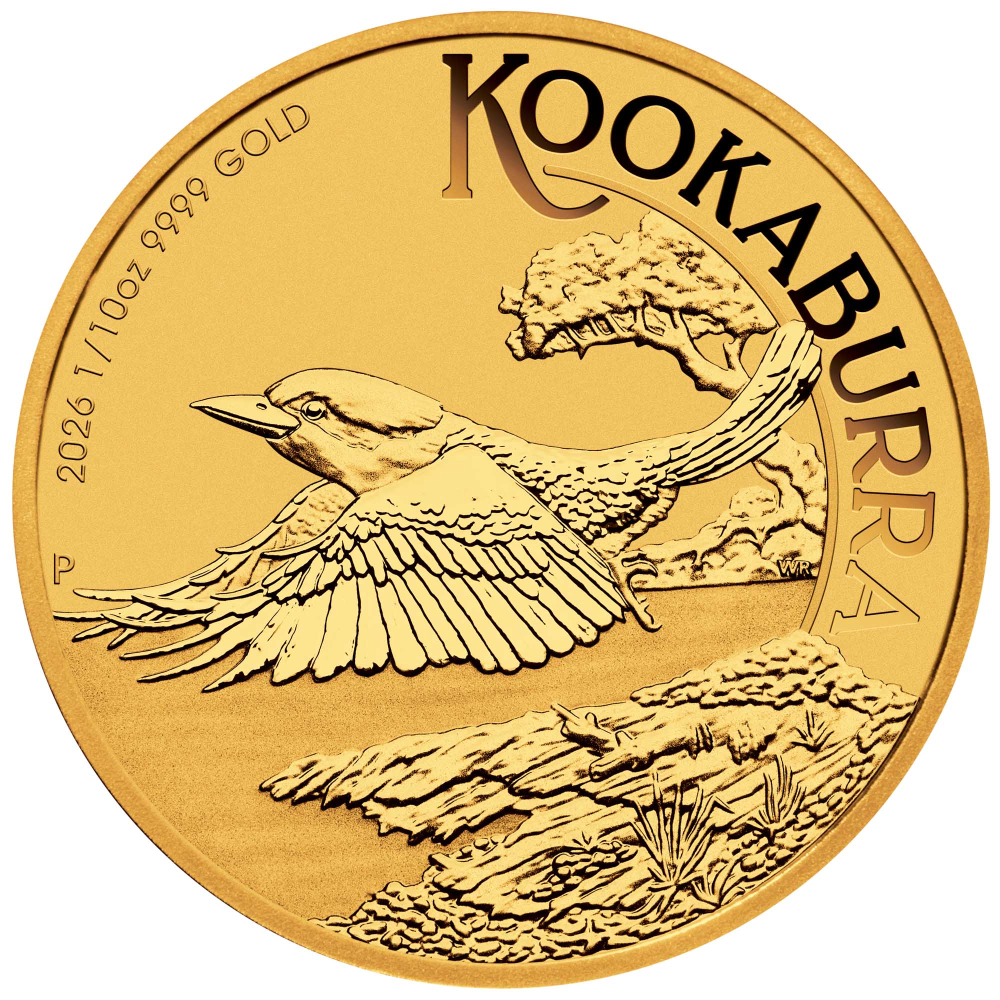 2026年 (新品) オーストラリア「クッカバラ・ワライカワセミ」純金 1