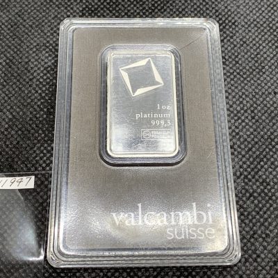 (新品) スイス バルカンビ 純プラチナ 1オンス バー #11947