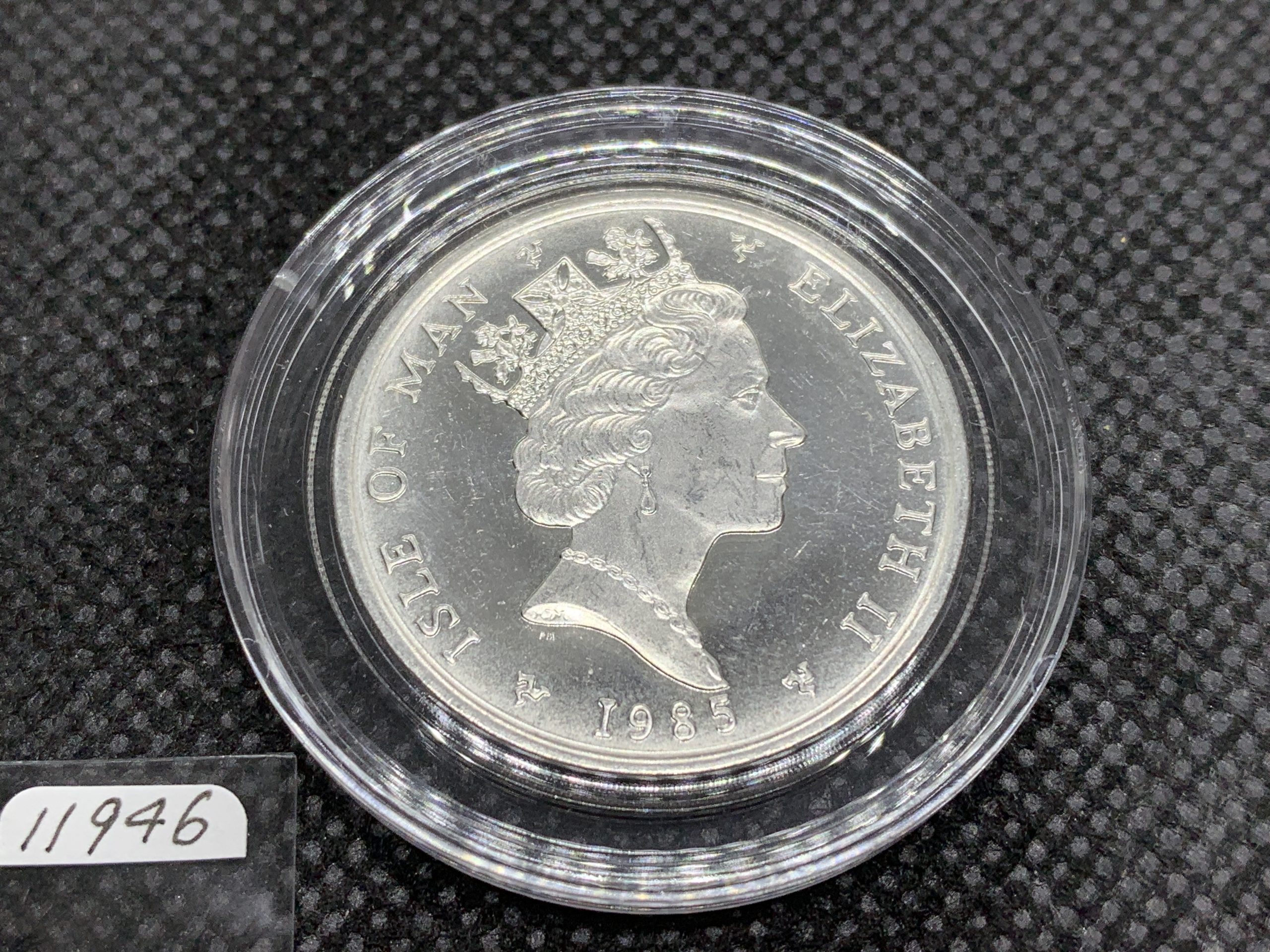 1985年 (新品) マン島「ノーブル」純プラチナ 1オンス プラチナ貨