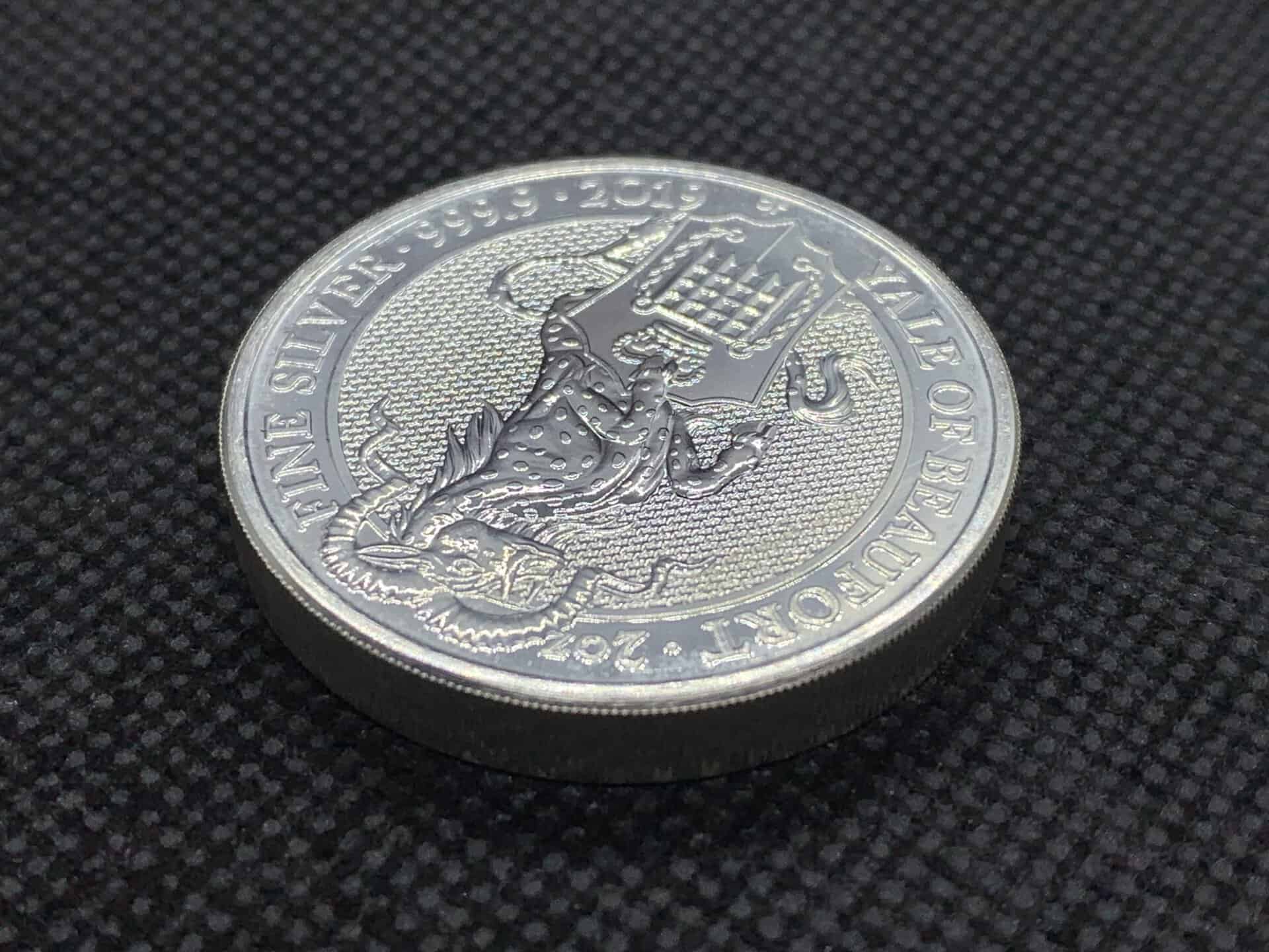 2019年 (新品) イギリス「クィーンズ ビースト・エール」純銀 2オンス