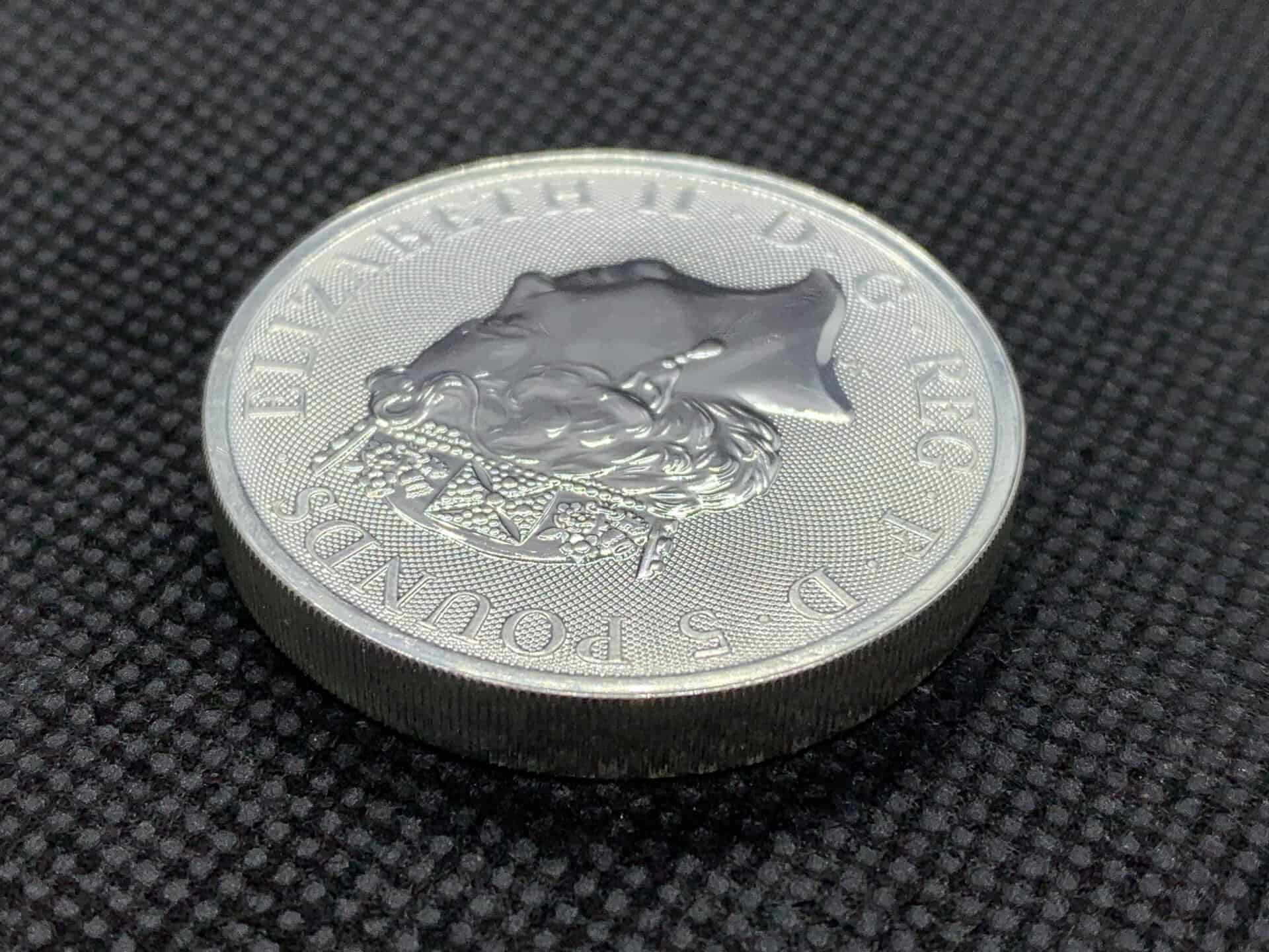 2019年 (新品) イギリス「クィーンズ ビースト・エール」純銀 2オンス