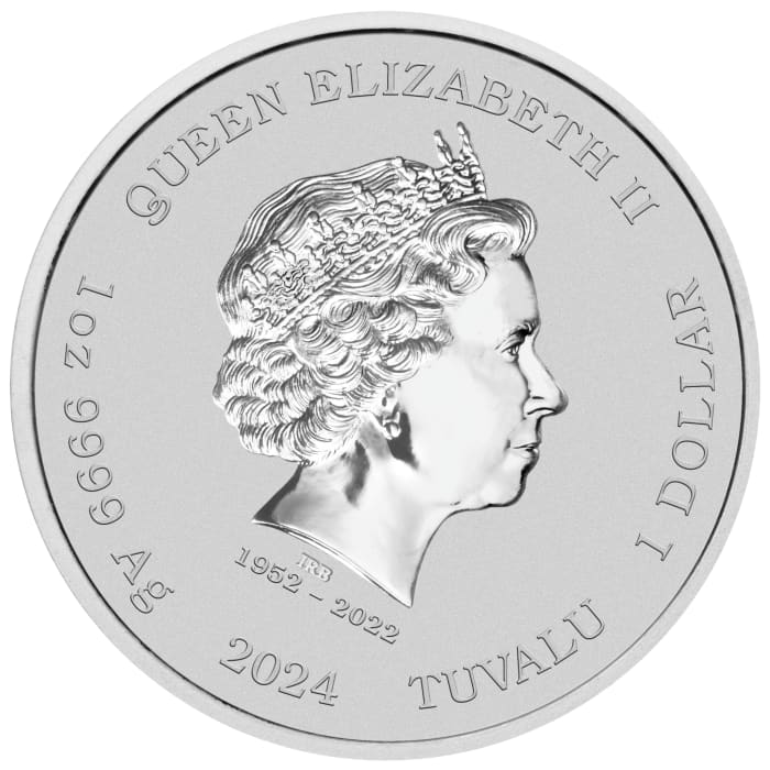 2024年 (新品) ツバル「ピンクパンサー60周年記念」純銀 1オンス 銀貨