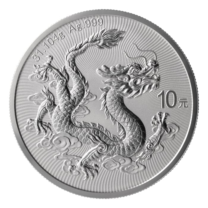 カラー銀貨光のドラゴン　純銀1オンス カラー銀貨闇のドラゴン 純銀1オンス カラー銀貨炎のドラゴン 純銀1