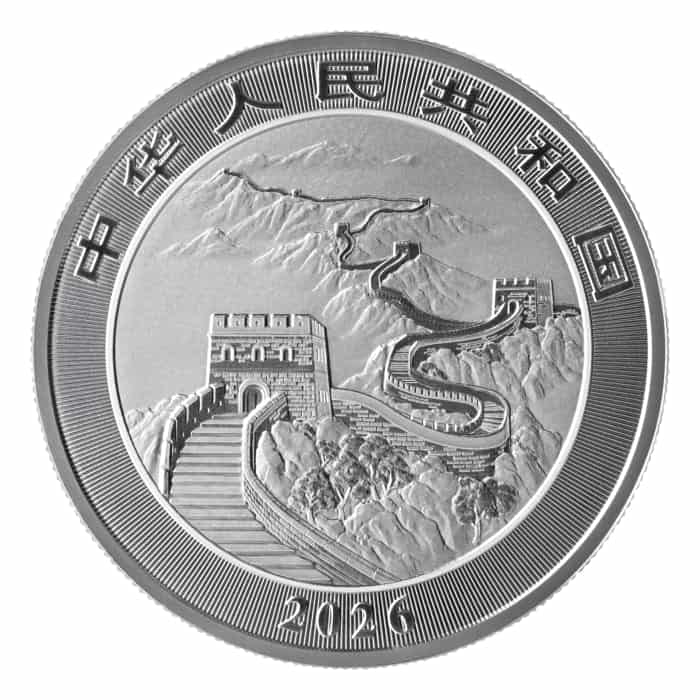 2026年 (新品) 中国「ドラゴン・龍」純銀 1オンス 銀貨 | ゴールド市場