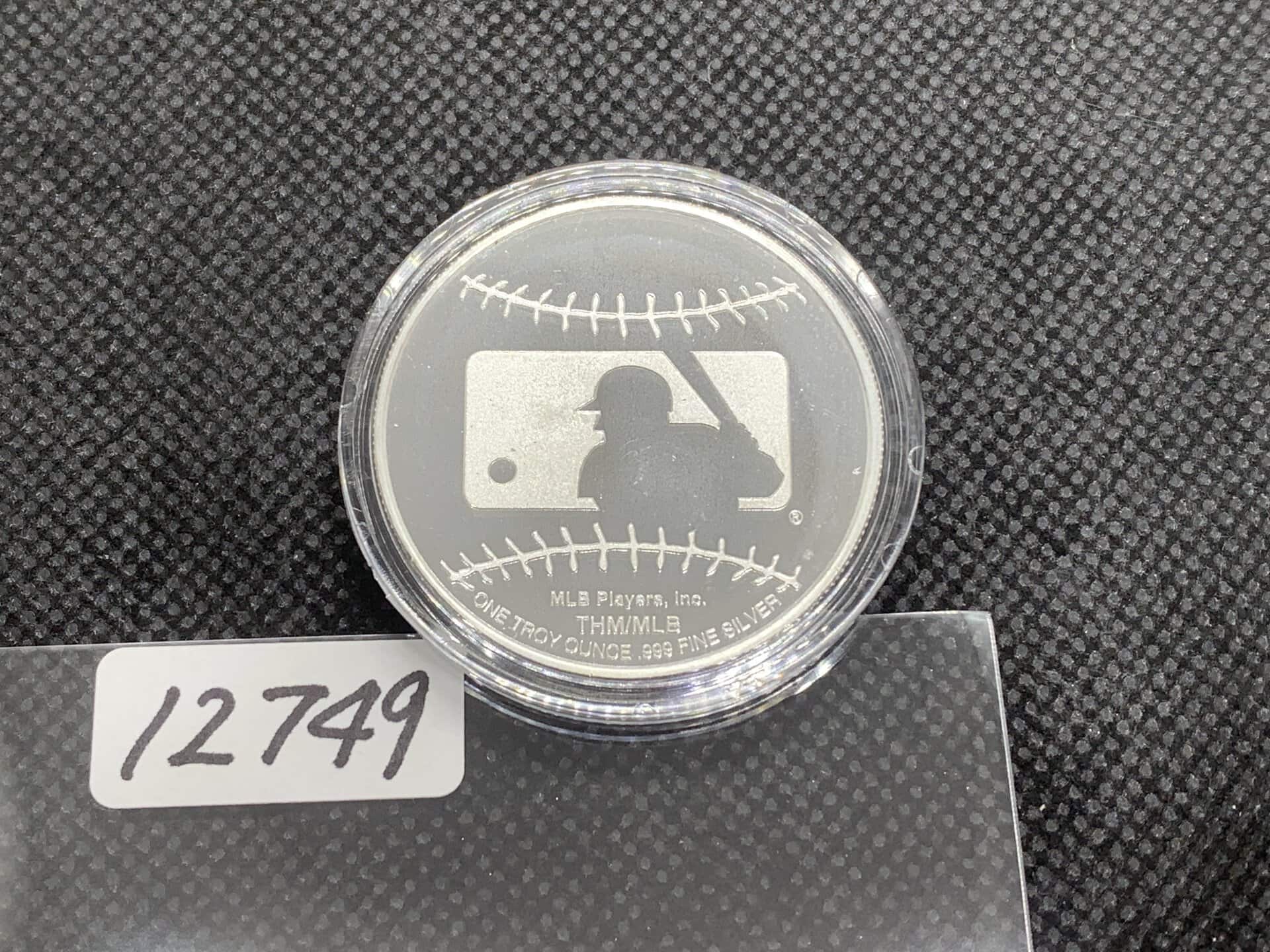新品) アメリカ「MLB ロサンゼルス・ドジャース」純銀 1オンス メダル
