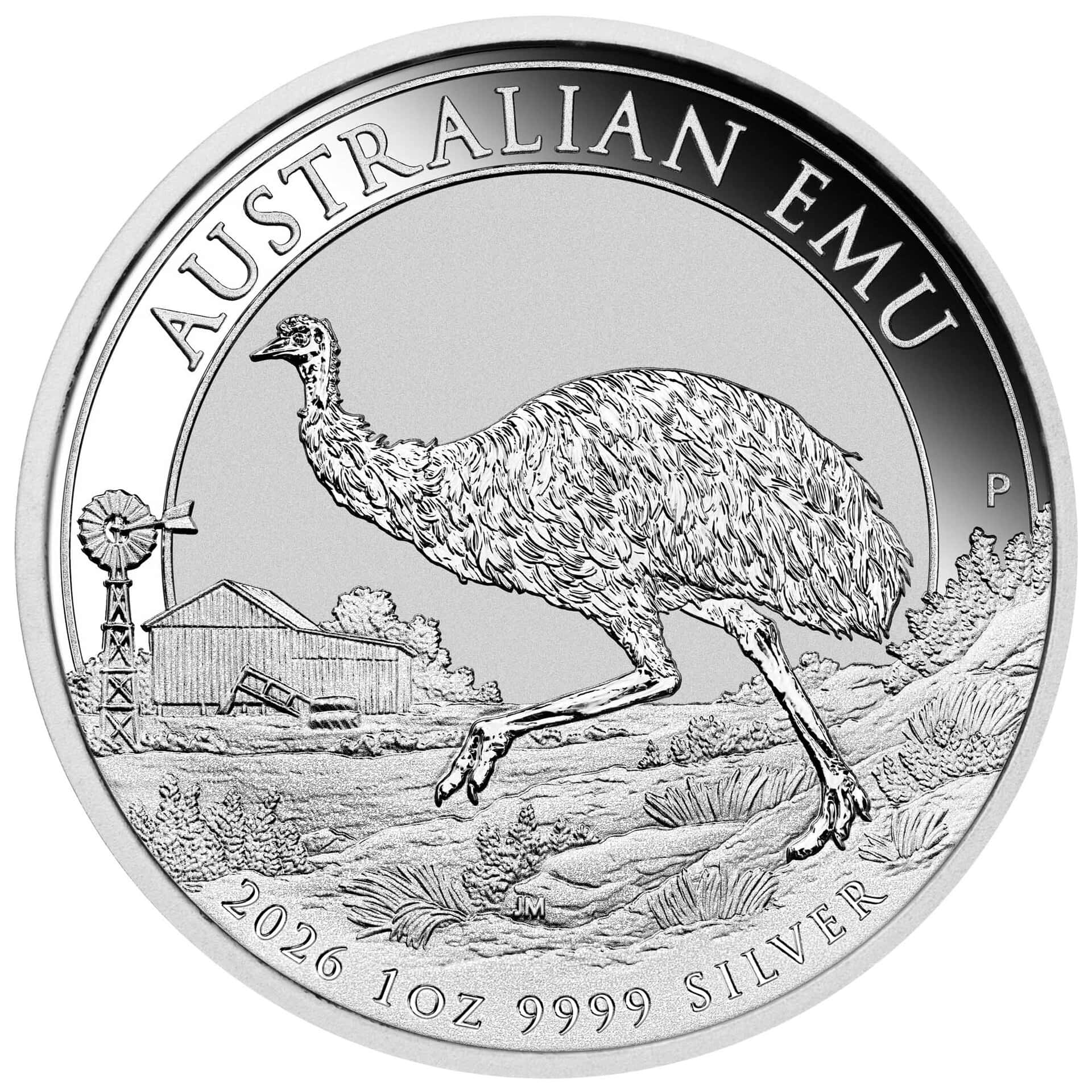 2026年 (新品) オーストラリア「エミュー」純銀 1オンス 銀貨