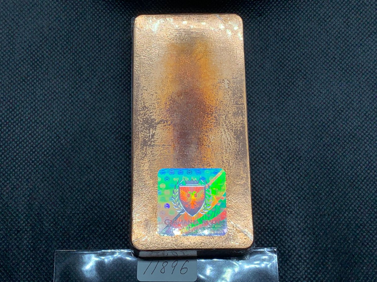 新品) ポーランド ゲルマニア 純銅 赤金 1キロ キャスト バー #11896