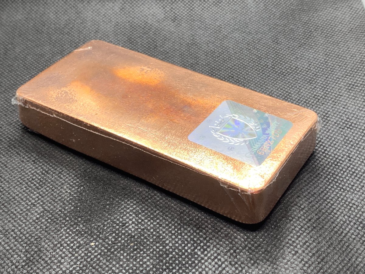 新品) ポーランド ゲルマニア 純銅 赤金 1キロ キャスト バー #11896