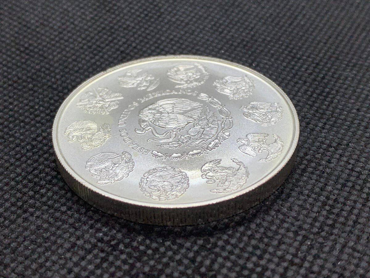 2022年 (新品) メキシコ「リベルタッド」純銀 2オンス 銀貨 #11774
