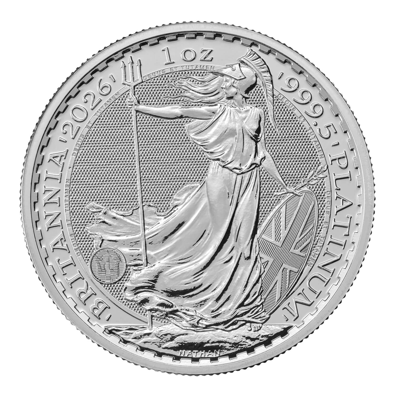 2枚 x 2026年 イングランド ブリタニア 銀貨 1/10 オンス 2026年 (新品) イギリス「ブリタニア」白金 純プラチナ 1オンス