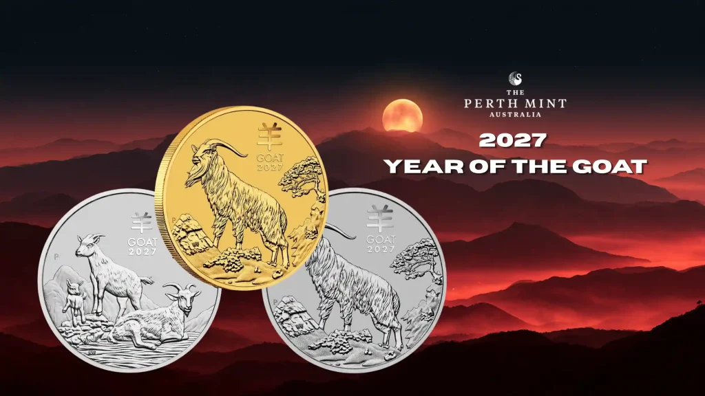 2027年 (新品) オーストラリア「干支 十二支・未年 羊年」純金 1オンス