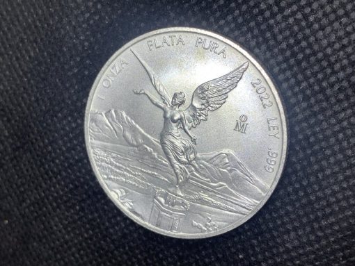 2022年 (新品) メキシコ「リベルタッド」純銀 1オンス 銀貨 #12025