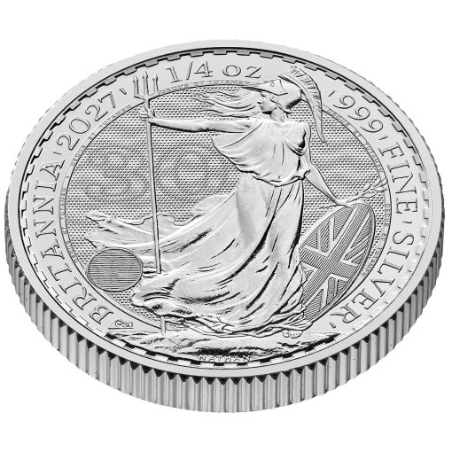 2027年 (新品) イギリス「ブリタニア・30周年」純銀 1/4オンス 銀貨