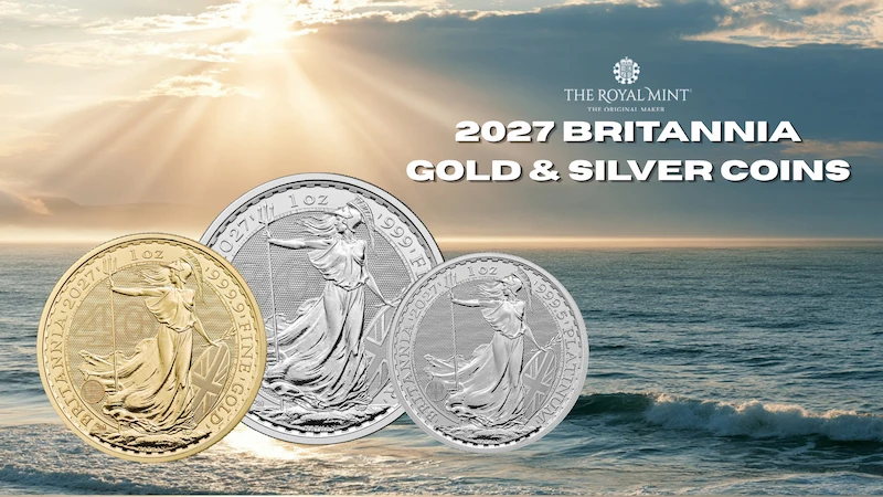 2027年 (新品) イギリス「ブリタニア・30周年」純銀 1キロ 銀貨